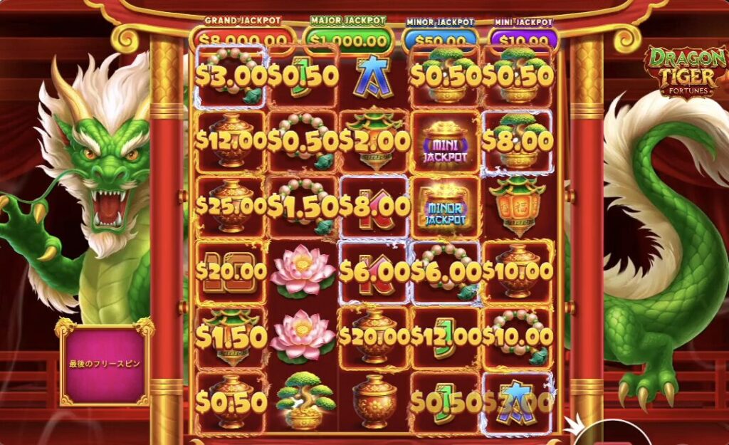 ドラゴンタイガーフォーチュンズ(Dragon Tiger Fortunes)